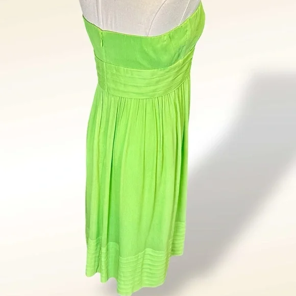 J. Crew ‘Juliet’ Strapless A-Line 100% Silk Special Occasion Y2K Dress Size 6